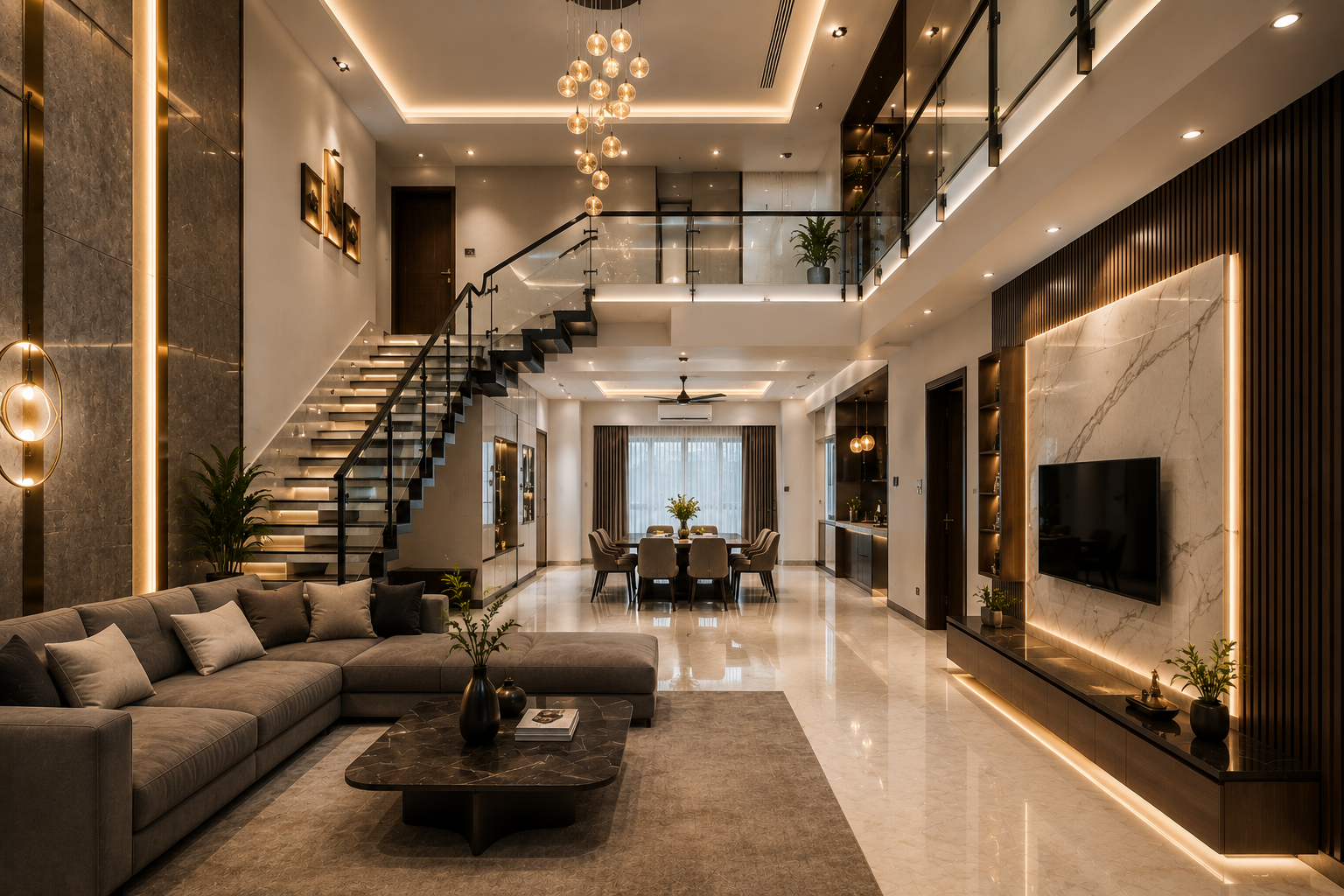 Duplex House Interior Design Medchal