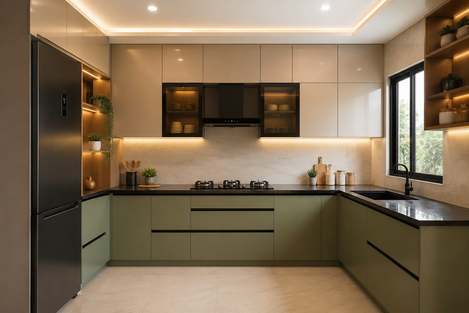 Low Budget Modular Kitchen Nagol 