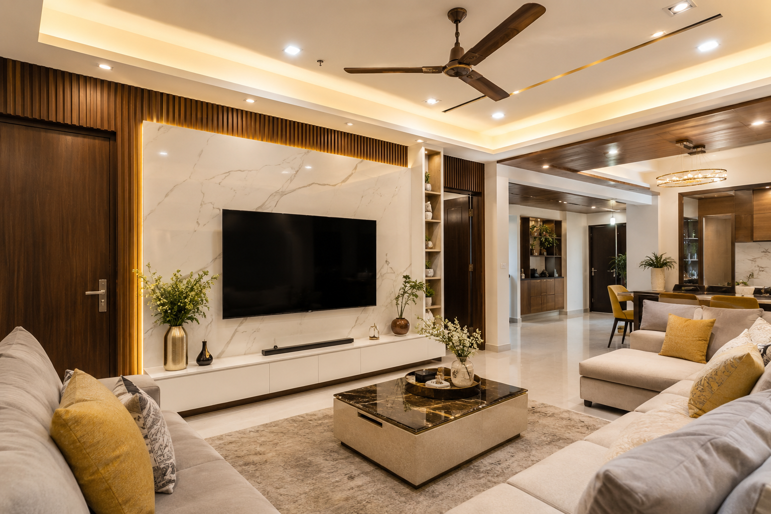 Luxury Interior Design For a Modern Apartment In Uppal