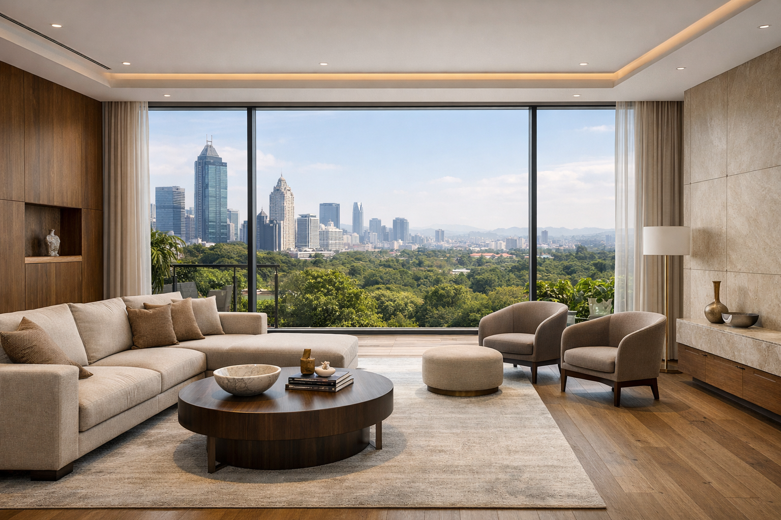 Luxury living room interior 